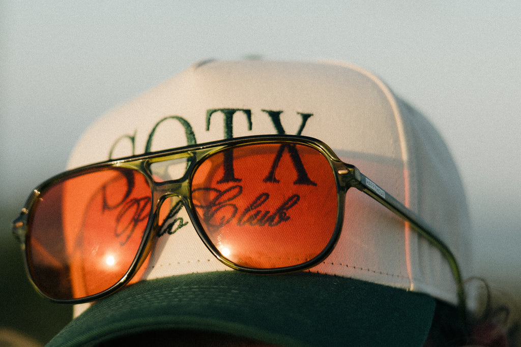 Signature 5 Panel Club Cap (Green & White)